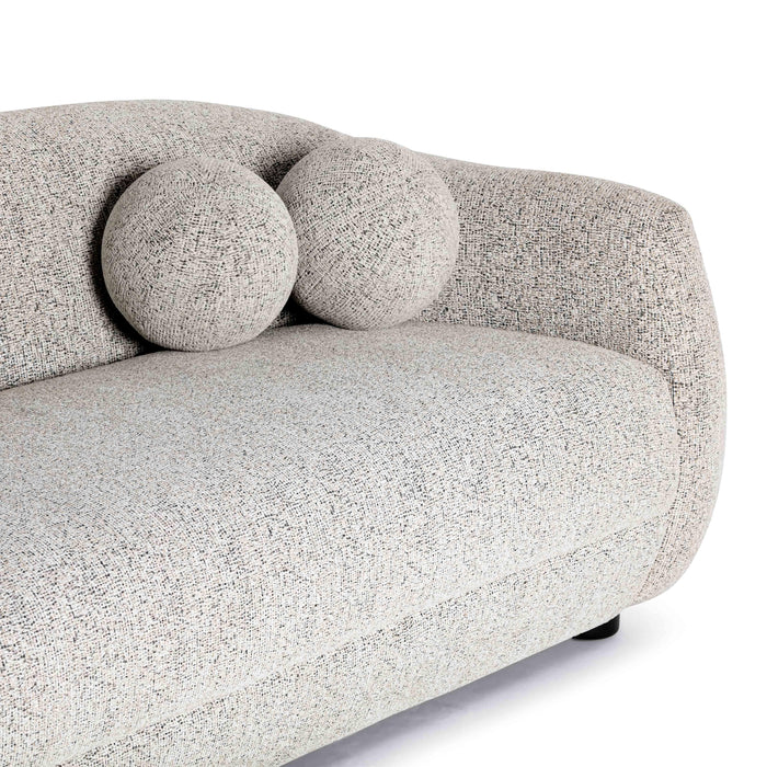 Judy 80" Black and White Woven Performance Fabric Sofa - Home And Beyond