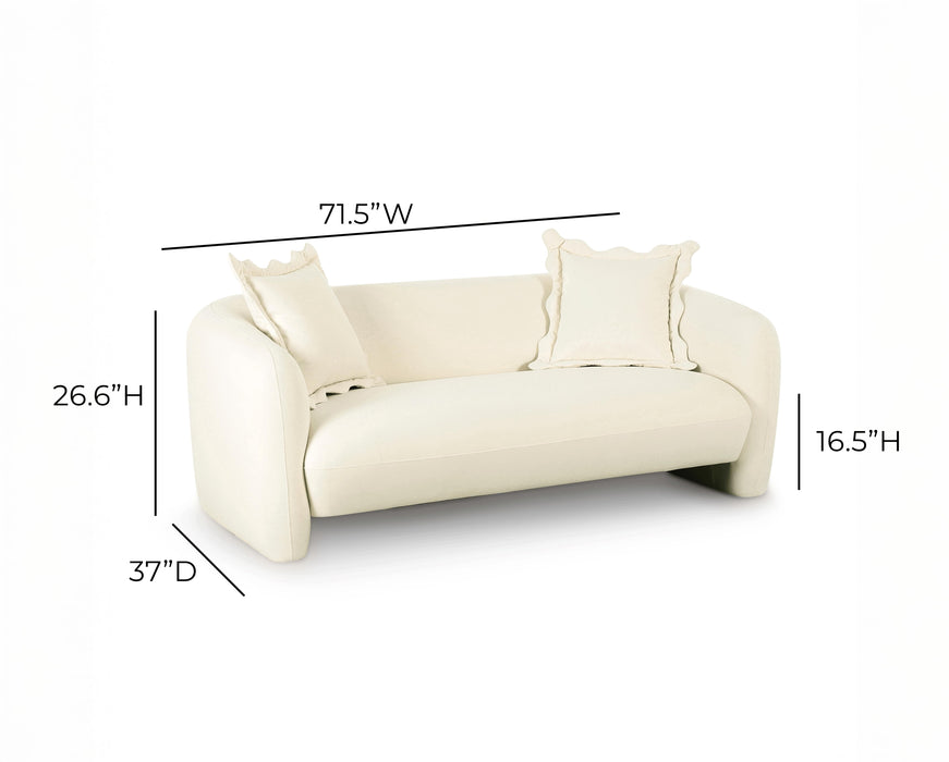 Lou 71.5" Performance Velvet Loveseat - Home And Beyond