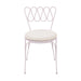 Erica Pink Wrought Iron Outdoor Chair - Home And Beyond