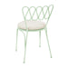 Erica Mint Green Wrought Iron Outdoor Chair - Home And Beyond