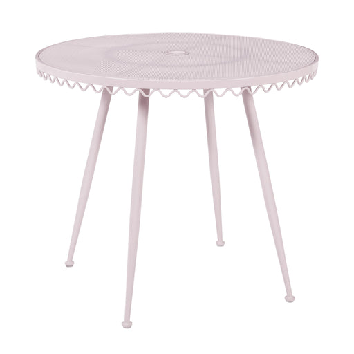 Erica Pink Wrought Iron Outdoor Cafe Table - Home And Beyond