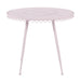 Erica Pink Wrought Iron Outdoor Cafe Table - Home And Beyond