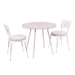Erica Pink Wrought Iron Outdoor Cafe Table - Home And Beyond