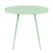 Erica Mint Green Wrought Iron Outdoor Cafe Table - Home And Beyond
