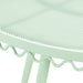 Erica Mint Green Wrought Iron Outdoor Cafe Table - Home And Beyond