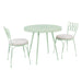 Erica Mint Green Wrought Iron Outdoor Cafe Table - Home And Beyond