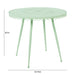 Erica Mint Green Wrought Iron Outdoor Cafe Table - Home And Beyond
