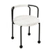 Pansy Cream Outdoor Dining Chair - Home And Beyond