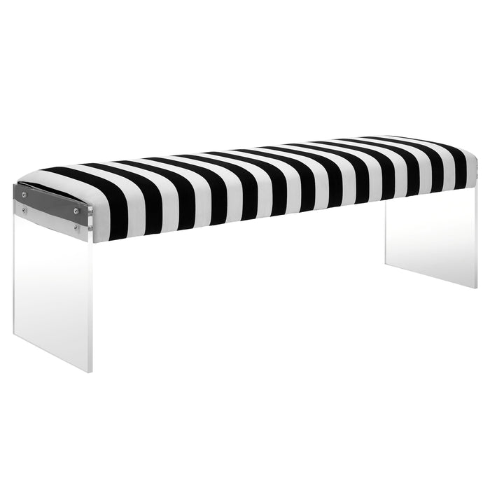 Envy Paris Velvet/Acrylic Bench - UK - Home And Beyond