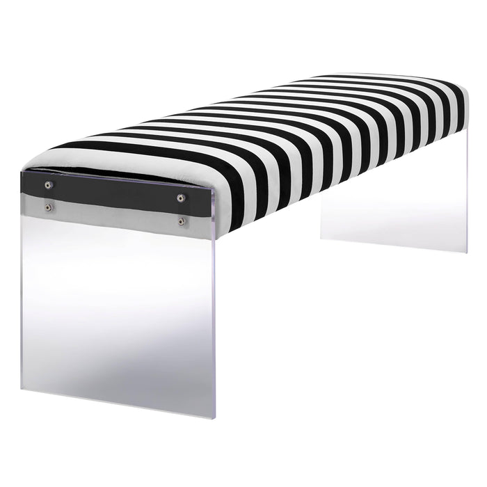 Envy Paris Velvet/Acrylic Bench - UK - Home And Beyond