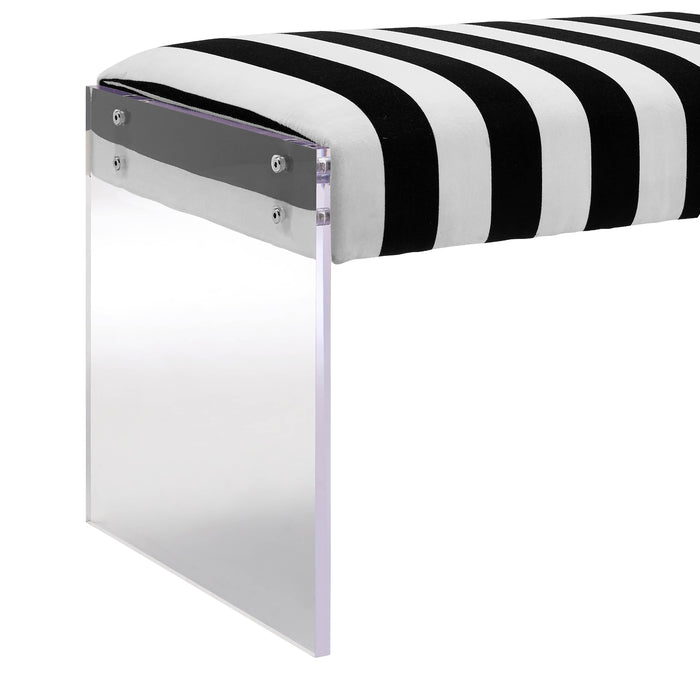 Envy Paris Velvet/Acrylic Bench - UK - Home And Beyond