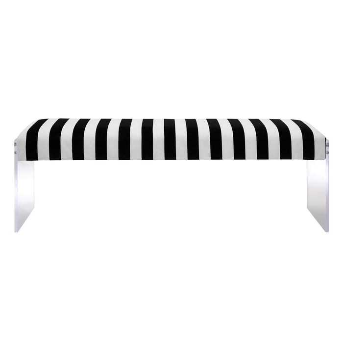 Envy Paris Velvet/Acrylic Bench - UK - Home And Beyond