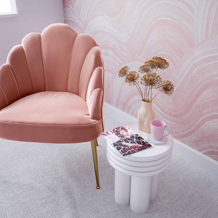 Delta Ivory Concrete Side Table - UK - Home And Beyond