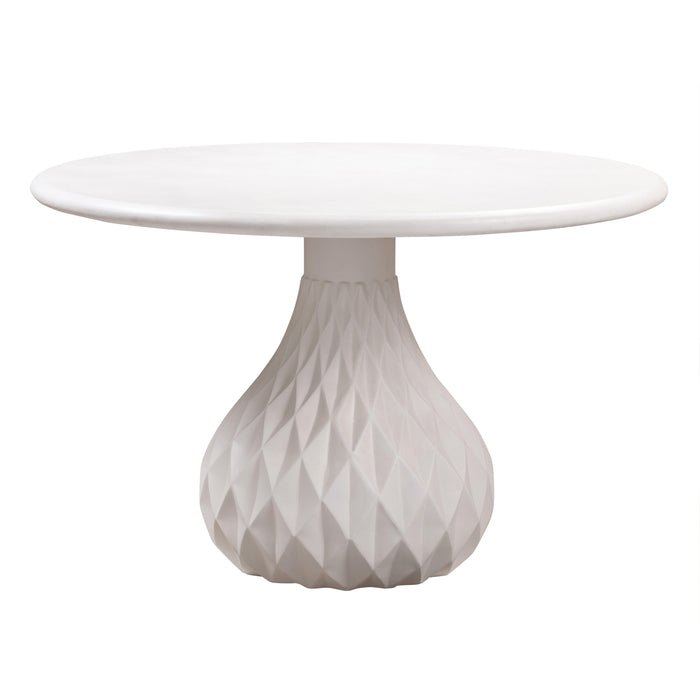 Tulum Ivory Concrete Dining Table - UK - Home And Beyond