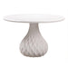 Tulum Ivory Concrete Dining Table - UK - Home And Beyond