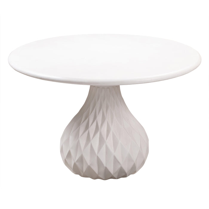 Tulum Ivory Concrete Dining Table - UK - Home And Beyond