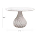 Tulum Ivory Concrete Dining Table - UK - Home And Beyond