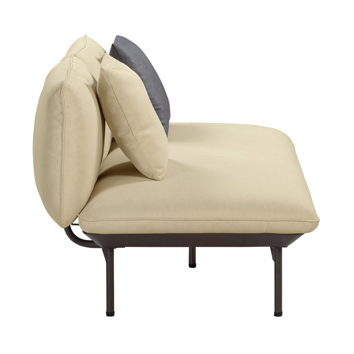 Katti Beige Outdoor Loveseat 3 - Home And Beyond