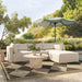 Hangover Cream Performance Fabric Outdoor Modular Corner Chair - Home And Beyond