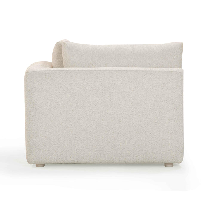 Hangover Cream Performance Fabric Outdoor Modular Corner Chair - Home And Beyond