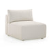 Hangover Cream Performance Fabric Outdoor Modular Armless Chair - Home And Beyond