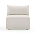 Hangover Cream Performance Fabric Outdoor Modular Armless Chair - Home And Beyond