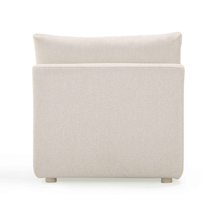 Hangover Cream Performance Fabric Outdoor Modular Armless Chair - Home And Beyond