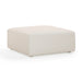 Hangover Cream Performance Fabric Outdoor Ottoman - Home And Beyond