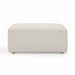 Hangover Cream Performance Fabric Outdoor Ottoman - Home And Beyond