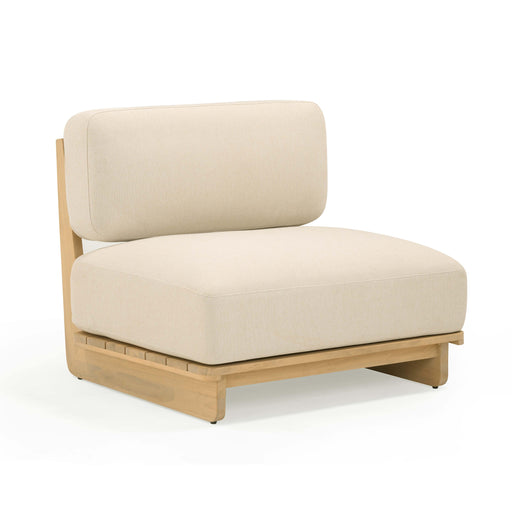 Reavan Cream Performance Fabric Outdoor Lounge Chair - Home And Beyond