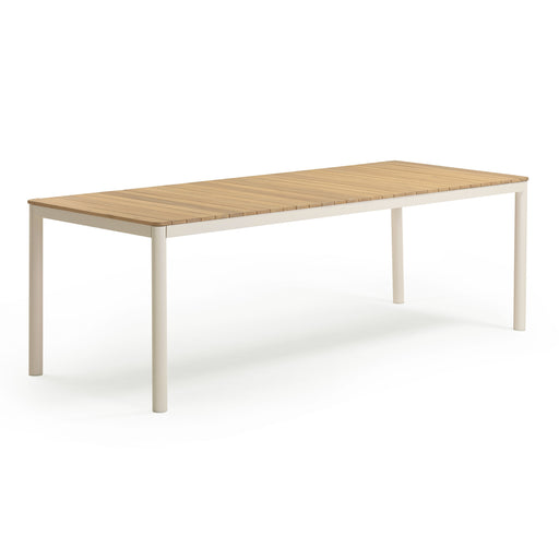 Sardinia 95" Light Teak Outdoor Rectangular Dining Table - Home And Beyond
