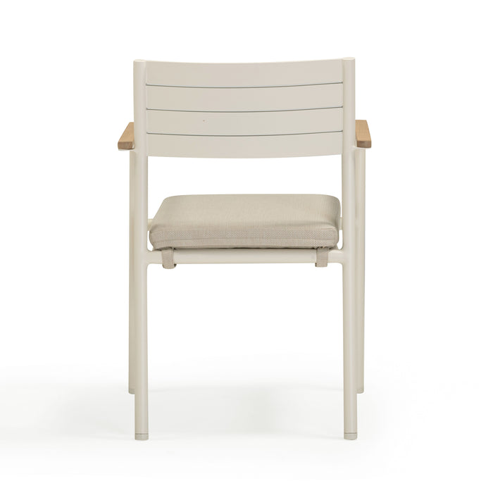 Sardinia Cream Performance Fabric Outdoor Dining Chair - Set of 2 - Home And Beyond