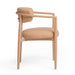 Annika Textured Contract-Grade Fabric Outdoor Dining Arm Chair - Home And Beyond