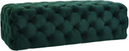 Kaylee Green Velvet Ottoman image