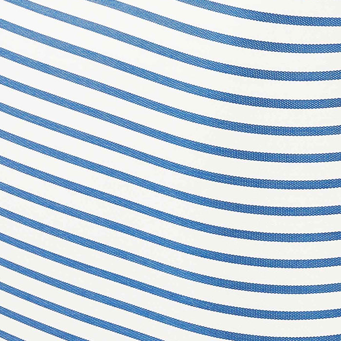 Saint Tropez Pearl and Blue Striped Stuffed Outdoor Armchair - UK - Home And Beyond