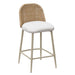 Alexa Cream Performance Fabric Outdoor Counter Stool - Home And Beyond