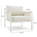 Dunes Cream Outdoor Armchair - Home And Beyond