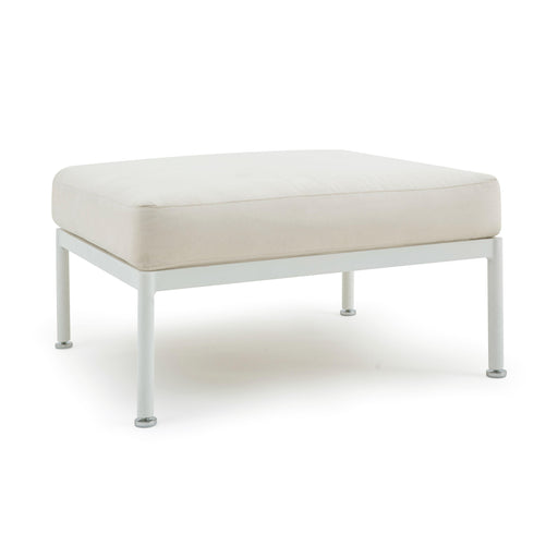 Dunes Cream Outdoor Ottoman - Home And Beyond