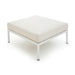 Dunes Cream Outdoor Ottoman - Home And Beyond