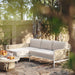 Dunes Cream Outdoor Sectional - LAF - Home And Beyond