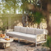 Dunes Cream Outdoor 110 inch Sofa - Home And Beyond