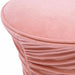 Bounce Rose Pink Ruched Velvet Adjustable Ottoman - Home And Beyond