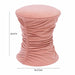 Bounce Rose Pink Ruched Velvet Adjustable Ottoman - Home And Beyond