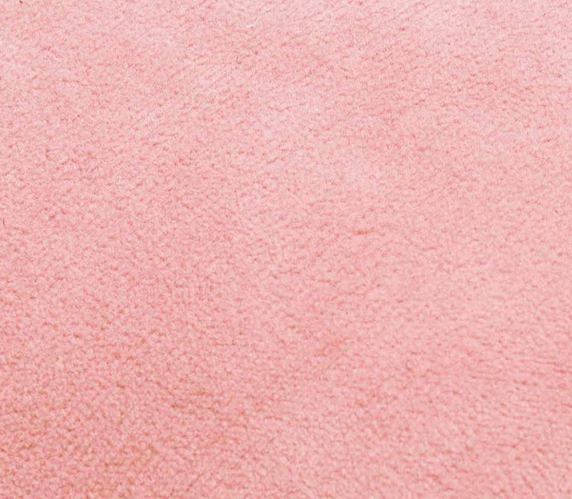 Bounce Rose Pink Ruched Velvet Adjustable Ottoman - Home And Beyond