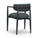 Annika Black Textured Outdoor Dining Arm Chair - Home And Beyond