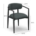 Annika Black Textured Outdoor Dining Arm Chair - Home And Beyond