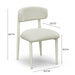Annika Cream Textured Outdoor Dining Side Chair - Home And Beyond