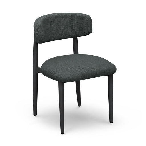 Annika Black Textured Outdoor Dining Side Chair - Home And Beyond