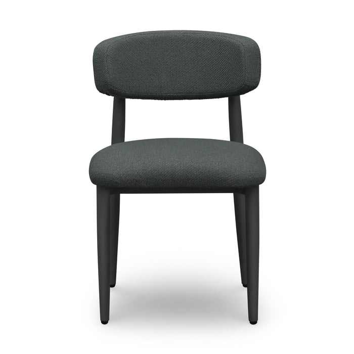 Annika Black Textured Outdoor Dining Side Chair - Home And Beyond