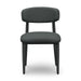 Annika Black Textured Outdoor Dining Side Chair - Home And Beyond